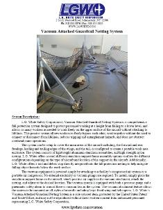 Vacuum Attached Guardrail Netting System Info